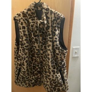Chic Soul Women’s Leopard Print Vest 3X